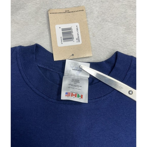 Deadstock Vintage 90s Adidas Navy Blue Sleeveless T-Shirt Men's Size Small NWT - Picture 4 of 7